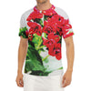 Bouvardia Plant Print Men's Short Sleeve Rash Guard