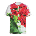 Bouvardia Plant Print Men's Athletic T-Shirt