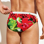 Bouvardia Plant Print Men's Swim Briefs