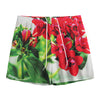 Bouvardia Plant Print Mesh Shorts