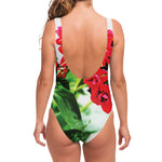 Bouvardia Plant Print One Piece Swimsuit