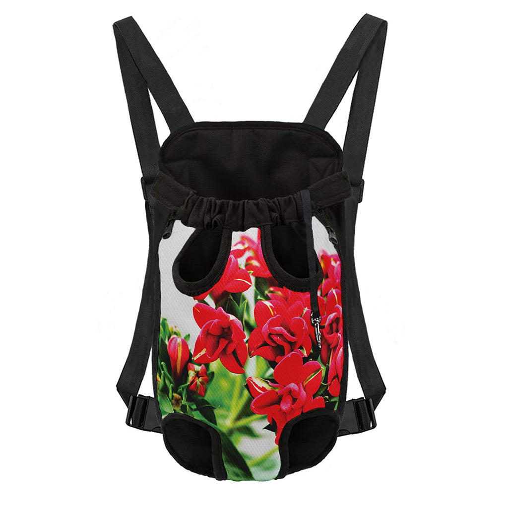 Bouvardia Plant Print Pet Carrier Backpack