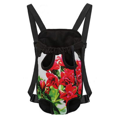 Bouvardia Plant Print Pet Carrier Backpack