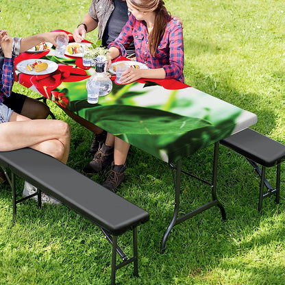 Bouvardia Plant Print Picnic Table Cover