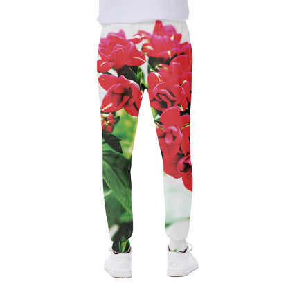 Bouvardia Plant Print Scuba Joggers
