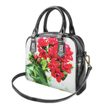 Bouvardia Plant Print Shoulder Handbag