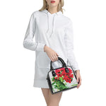 Bouvardia Plant Print Shoulder Handbag