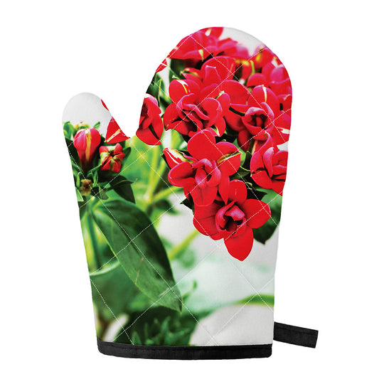 Bouvardia Plant Print Single Oven Mitt