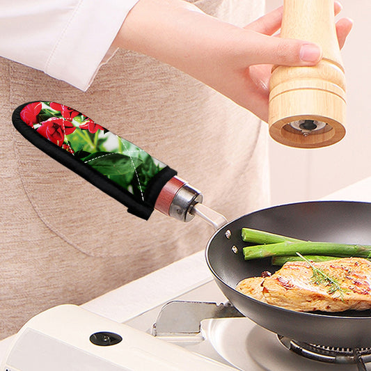 Bouvardia Plant Print Skillet Handle Cover