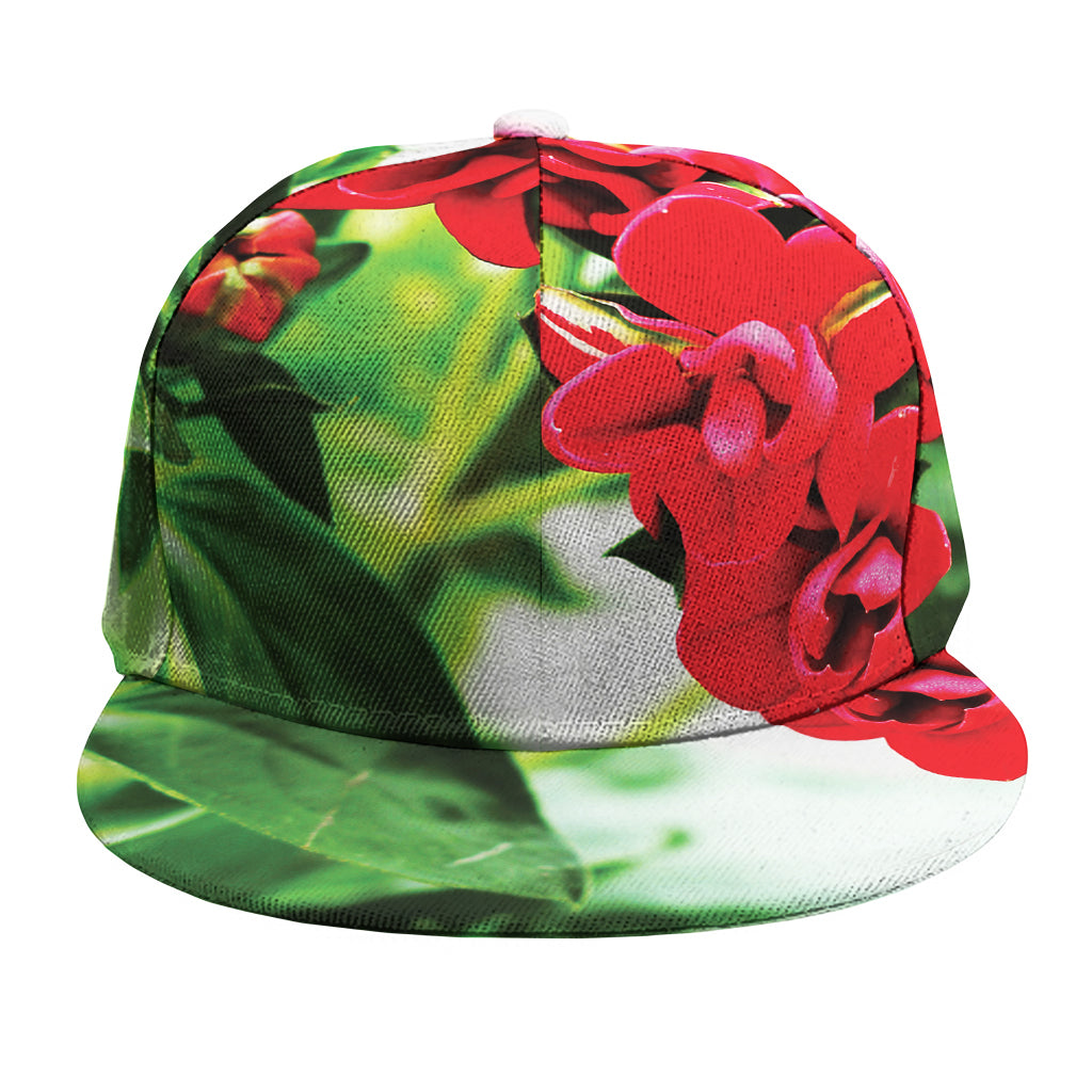 Bouvardia Plant Print Snapback Cap