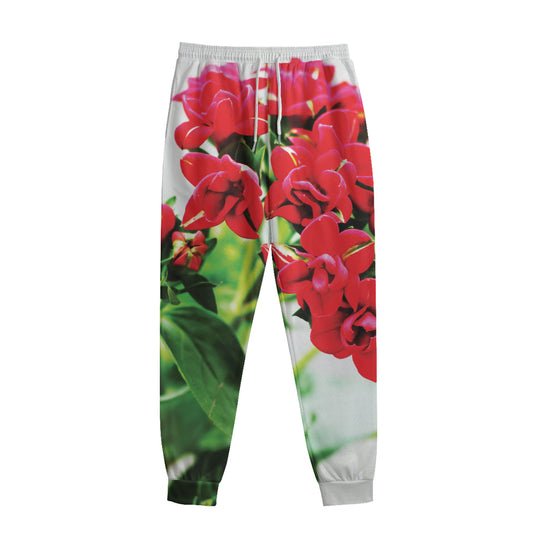 Bouvardia Plant Print Sweatpants