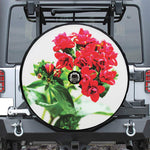 Bouvardia Plant Print Tire Cover With Camera Hole