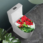 Bouvardia Plant Print Toilet Lid Cover