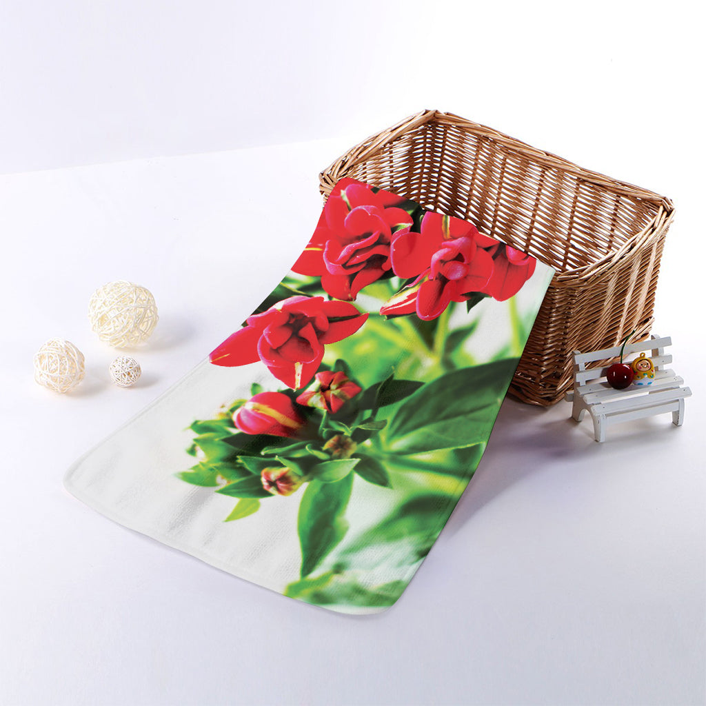 Bouvardia Plant Print Towel