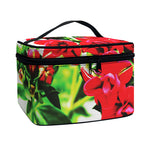 Bouvardia Plant Print Travel Makeup Bag