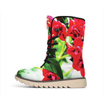 Bouvardia Plant Print Winter Boots