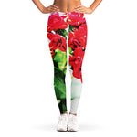 Bouvardia Plant Print Women's Leggings