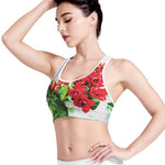 Bouvardia Plant Print Women's Sports Bra