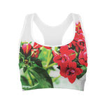 Bouvardia Plant Print Women's Sports Bra
