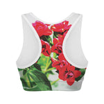 Bouvardia Plant Print Women's Sports Bra
