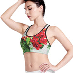 Bouvardia Plant Print Women's Sports Bra