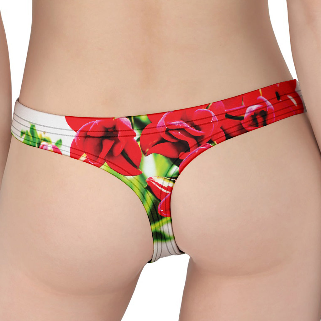 Bouvardia Plant Print Women's Thong