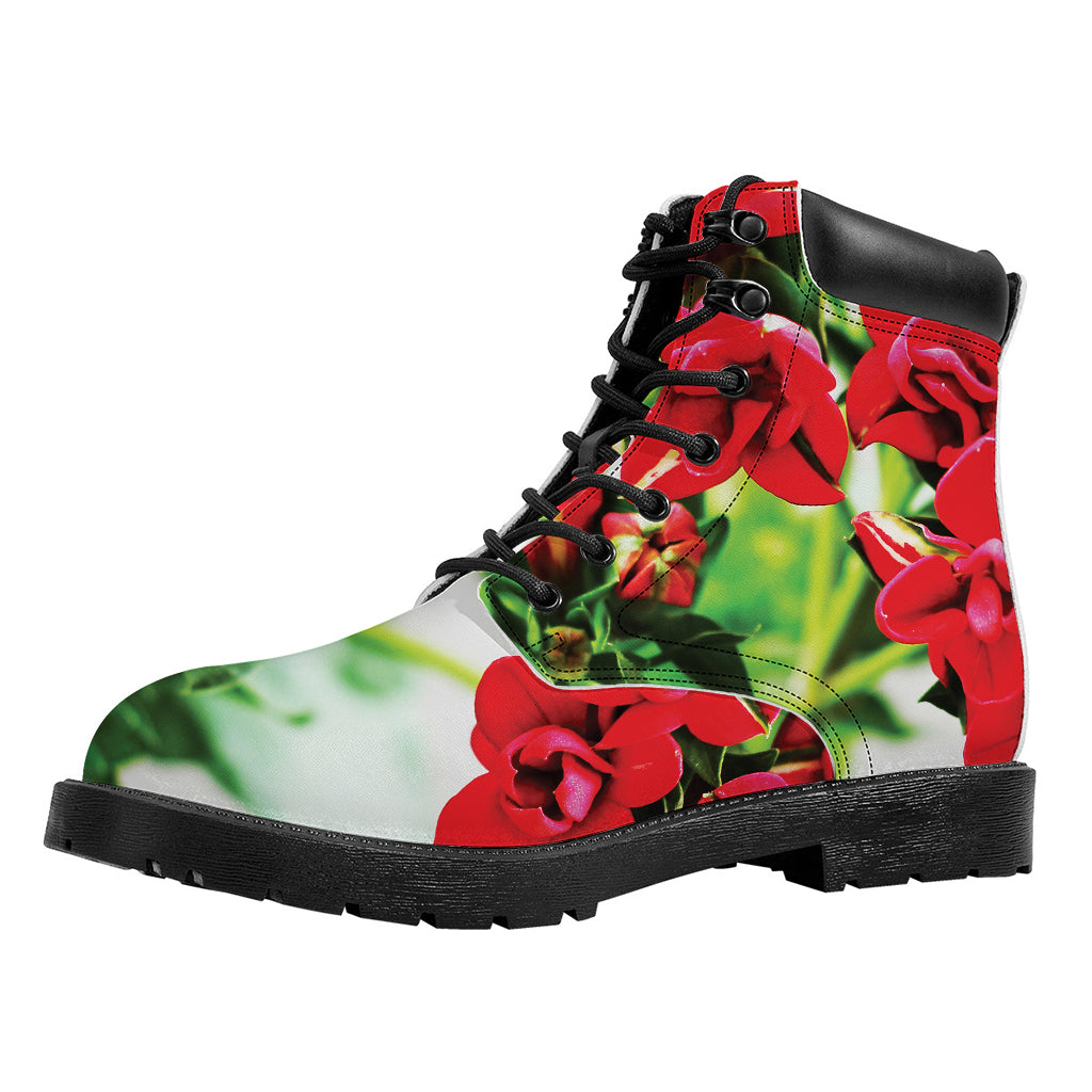 Bouvardia Plant Print Work Boots