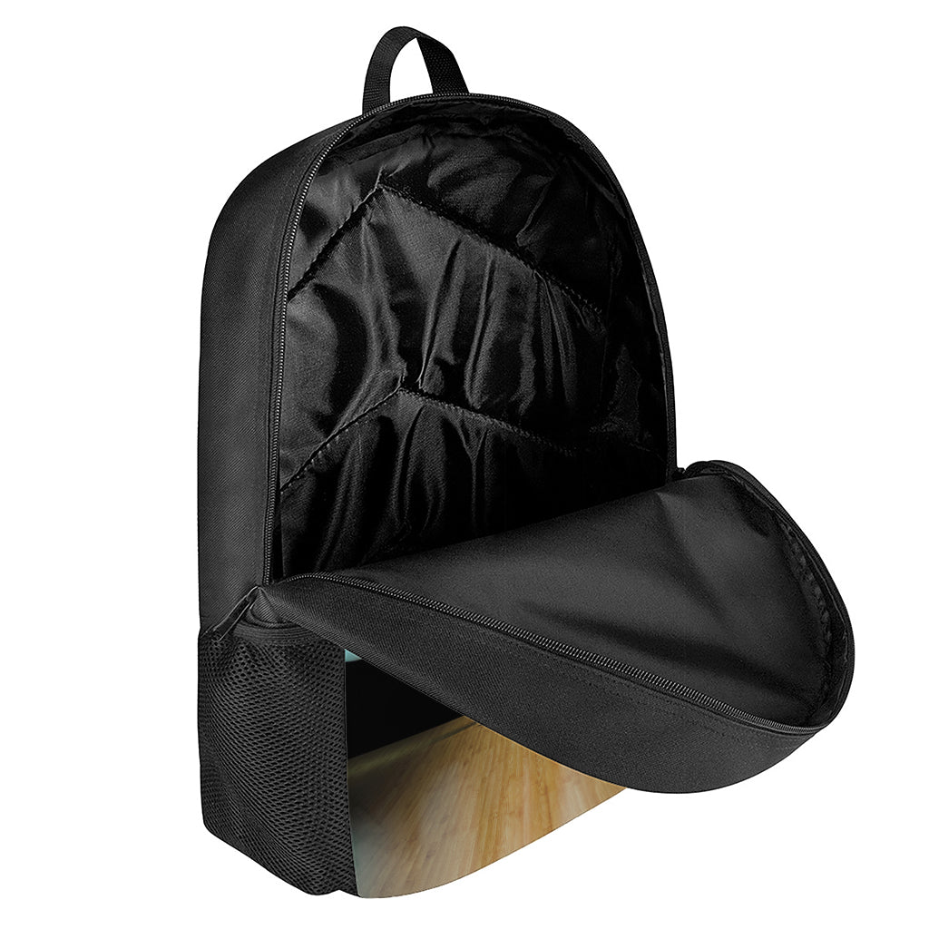 Bowling Strike Print 17 Inch Backpack