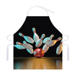 Bowling Strike Print Adjustable Apron
