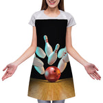 Bowling Strike Print Adjustable Apron