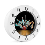 Bowling Strike Print Alarm Clock