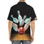 Bowling Strike Print Aloha Shirt