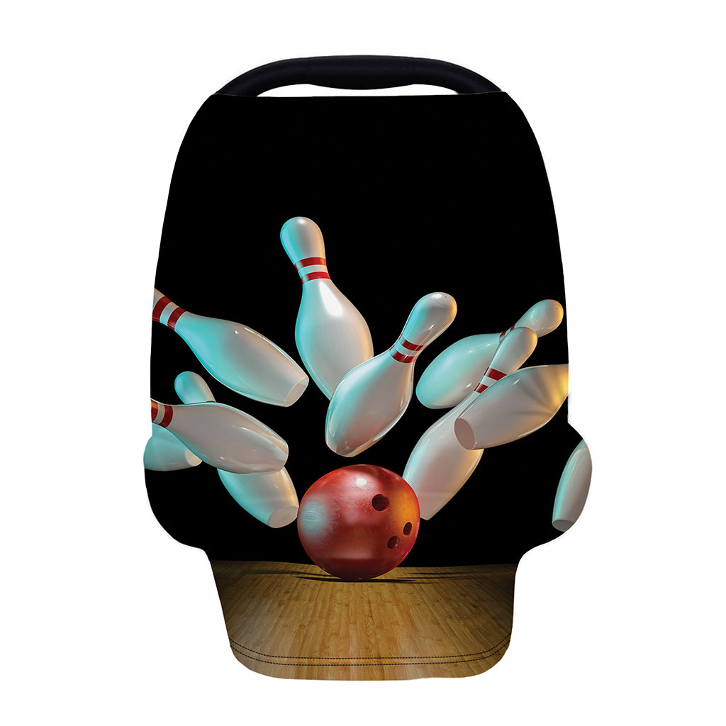 Bowling Strike Print Baby Seat Cover