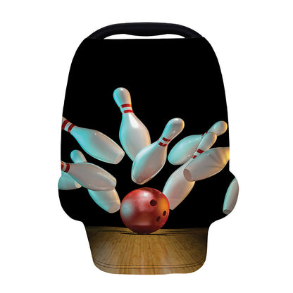 Bowling Strike Print Baby Seat Cover