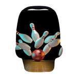 Bowling Strike Print Baby Seat Cover