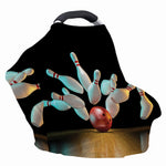 Bowling Strike Print Baby Seat Cover