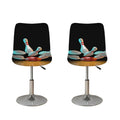 Bowling Strike Print Bar Stool Covers