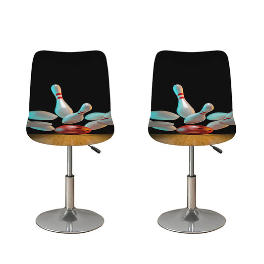 Bowling Strike Print Bar Stool Covers