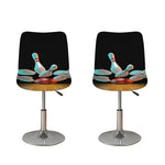 Bowling Strike Print Bar Stool Covers