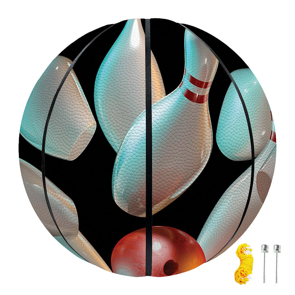 Bowling Strike Print Basketball