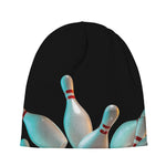 Bowling Strike Print Beanie
