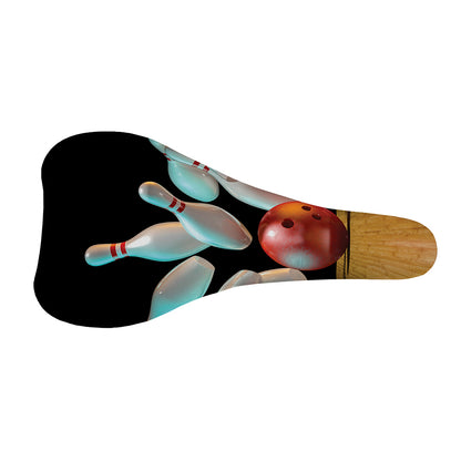 Bowling Strike Print Bicycle Seat Cover