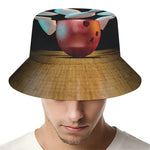 Bowling Strike Print Bucket Hat