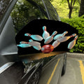 Bowling Strike Print Car Side Mirror Covers
