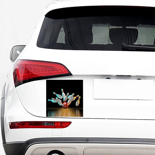 Bowling Strike Print Car Sticker