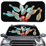 Bowling Strike Print Car Windshield Sun Shade