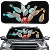 Bowling Strike Print Car Windshield Sun Shade