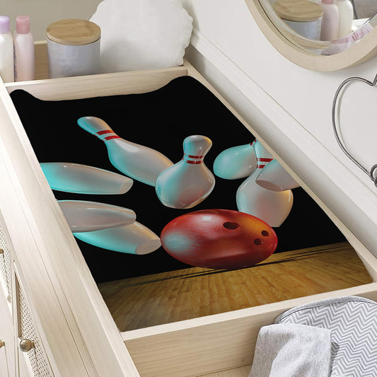 Bowling Strike Print Changing Pad Cover