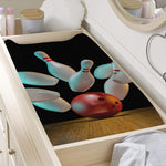 Bowling Strike Print Changing Pad Cover