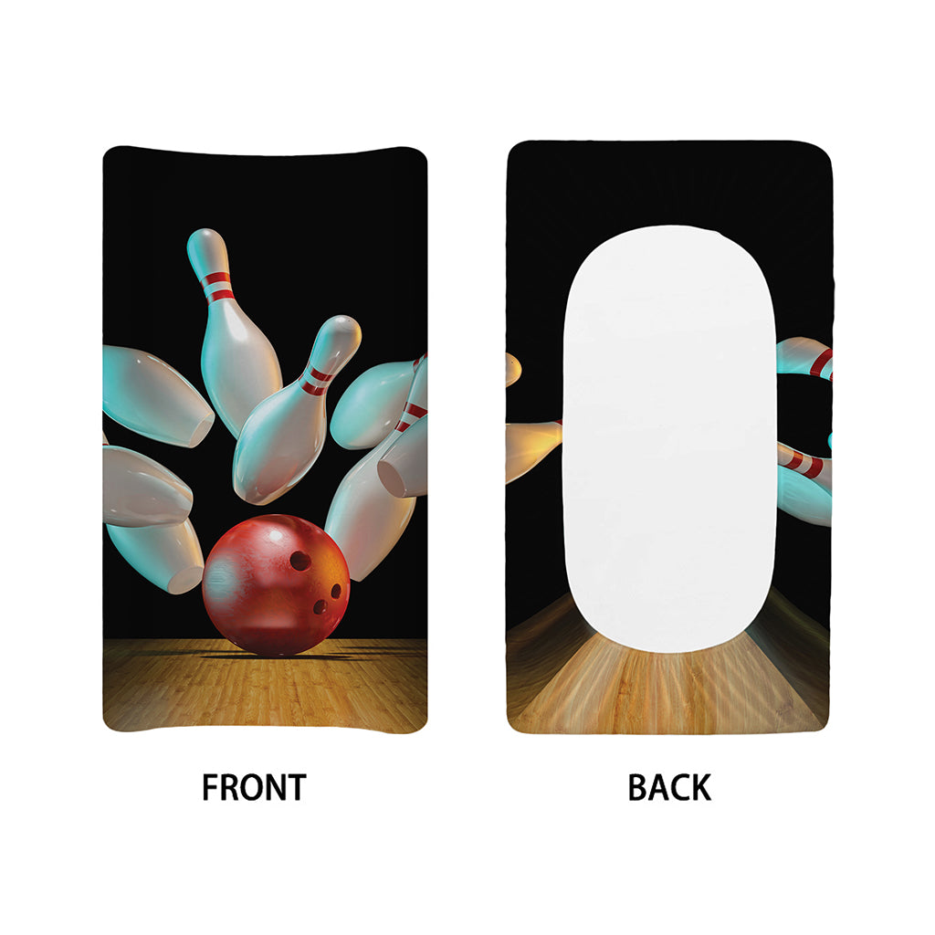 Bowling Strike Print Changing Pad Cover